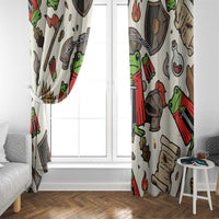 Funny Cartoon Knight Frog Window Curtain Medieval Mood Meme