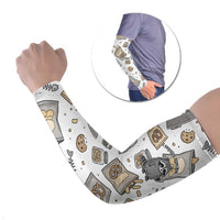 I Require Snacks Raccoon Arm Sleeves Cute Bandit Raccoon Chaos with a Knife