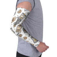 I Require Snacks Raccoon Arm Sleeves Cute Bandit Raccoon Chaos with a Knife