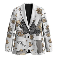 I Require Snacks Raccoon Blazer Cute Bandit Raccoon Chaos with a Knife