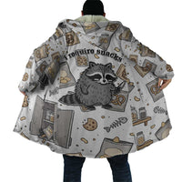 I Require Snacks Raccoon Cloak Cute Bandit Raccoon Chaos with a Knife