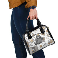 I Require Snacks Raccoon Shoulder Handbag Cute Bandit Raccoon Chaos with a Knife