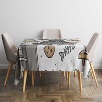 I Require Snacks Raccoon Tablecloth Cute Bandit Raccoon Chaos with a Knife