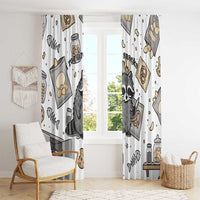 I Require Snacks Raccoon Window Curtain Cute Bandit Raccoon Chaos with a Knife