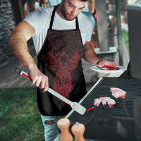Viking Stag and Helm of Awe Symbol Apron Glowing Norse Runic Tribal Illustration