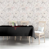 Viking Stag and Helm of Awe Symbol Tablecloth Glowing Norse Runic Tribal Illustration