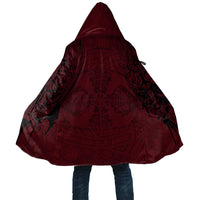 Demonic Skull Sigil Vikings Cloak Dark Gothic Rune Grunge Illustration