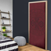 Demonic Skull Sigil Vikings Door Cover Dark Gothic Rune Grunge Illustration