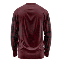 Demonic Skull Sigil Vikings Long Sleeve Shirt Dark Gothic Rune Grunge Illustration