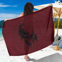 Demonic Skull Sigil Vikings Sarong Dark Gothic Rune Grunge Illustration