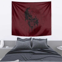 Demonic Skull Sigil Vikings Tapestry Dark Gothic Rune Grunge Illustration