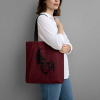 Demonic Skull Sigil Vikings Tote Bag Dark Gothic Rune Grunge Illustration