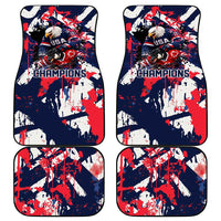 USA Ice Hockey Champions Eagle Car Mats Patriotic Paint Splash Graffiti Art