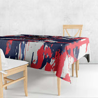 USA Ice Hockey Champions Eagle Tablecloth Patriotic Paint Splash Graffiti Art