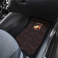 Mauritania Car Mats with Desert Sunset Camel Silhouette and Flag Accents