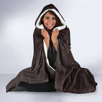 Mauritania Hooded Blanket with Desert Sunset Camel Silhouette and Flag Accents