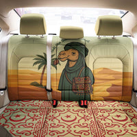Mauritania Back Car Seat Cover with Sidi the Sahara Camel Cartoon and Desert Caravan Design
