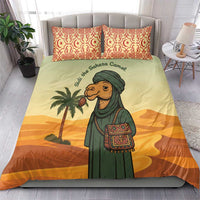 Mauritania Bedding Set with Sidi the Sahara Camel Cartoon and Desert Caravan Design