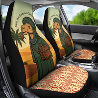 Mauritania Car Seat Cover with Sidi the Sahara Camel Cartoon and Desert Caravan Design