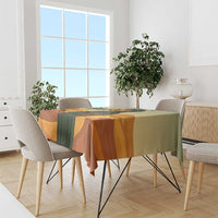 Mauritania Tablecloth with Sidi the Sahara Camel Cartoon and Desert Caravan Design