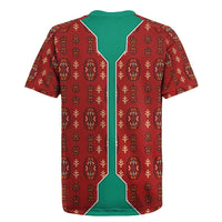Turkmenistan Traditional Carpet Pattern Rugby Jersey with National Flag