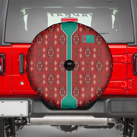 Turkmenistan Traditional Carpet Pattern Spare Tire Cover with National Flag