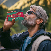 Turkmenistan National Symbols 4 in 1 Can Cooler Tumbler with Crescent Moon, Stars, and Traditional Carpet Pattern Design