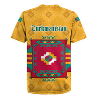 Turkmenistan Traditional Carpet Motif Rugby Jersey with Ethnic Pattern Design
