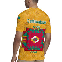 Turkmenistan Traditional Carpet Motif Rugby Jersey with Ethnic Pattern Design