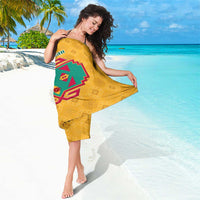 Turkmenistan Traditional Carpet Motif Sarong with Ethnic Pattern Design