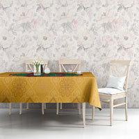 Turkmenistan Traditional Carpet Motif Tablecloth with Ethnic Pattern Design