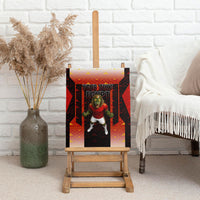 Personalized Egypt Soccer Sobek Crocodile Mascot Canvas Wall Art Pharaoh Mascot Egyptian Hieroglyphic