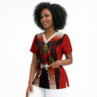 Personalized Egypt Soccer Sobek Crocodile Mascot Scrub Top Pharaoh Mascot Egyptian Hieroglyphic