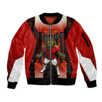 Personalized Egypt Soccer Sobek Crocodile Mascot Sleeve Zip Bomber Jacket Pharaoh Mascot Egyptian Hieroglyphic