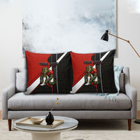 Personalized Egypt Soccer Sobek Crocodile Mascot Pillow Cover Ancient Egyptian Hieroglyphic Stripe