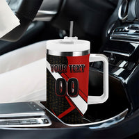 Personalized Egypt Soccer Sobek Crocodile Mascot Tumbler With Handle Ancient Egyptian Hieroglyphic Stripe