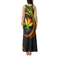 Hawaii Kanaka Maoli Tank Maxi Dress Polynesian Tornado Infusion Gradient - Wonder Print Shop