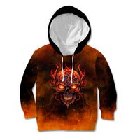 Fire Skull Kid Hoodie Of Course I'm Going To Hell I'm Just Here To Pick You Up - Wonder Print Shop
