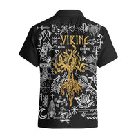 Viking Hawaiian Shirt Yggdrasil Pattern And Ancient Rune - Wonder Print Shop