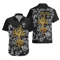 Viking Hawaiian Shirt Yggdrasil Pattern And Ancient Rune - Wonder Print Shop