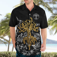 Viking Hawaiian Shirt Yggdrasil Pattern And Ancient Rune - Wonder Print Shop