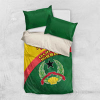 Guinea Bissau Bedding Set with Green Yellow Red Swirl Design - Wonder Print Shop