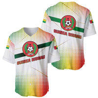 Guinea Bissau Baseball Jersey with White Green Red Gradient Design - Wonder Print Shop