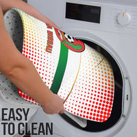 Guinea Bissau Bathroom Set with White Green Red Gradient Design - Wonder Print Shop