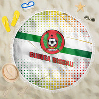 Guinea Bissau Beach Blanket with White Green Red Gradient Design - Wonder Print Shop
