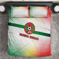 Guinea Bissau Bedding Set with White Green Red Gradient Design - Wonder Print Shop