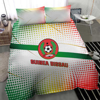 Guinea Bissau Bedding Set with White Green Red Gradient Design - Wonder Print Shop