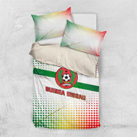 Guinea Bissau Bedding Set with White Green Red Gradient Design - Wonder Print Shop