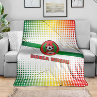 Guinea Bissau Blanket with White Green Red Gradient Design - Wonder Print Shop