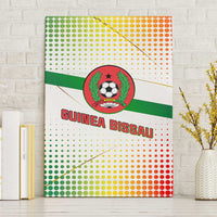 Guinea Bissau Canvas Wall Art with White Green Red Gradient Design - Wonder Print Shop